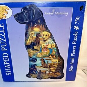 Bits And Pieces  750 Piece Shaped Puzzle Ruane Manning  - Faithful Companion Lab